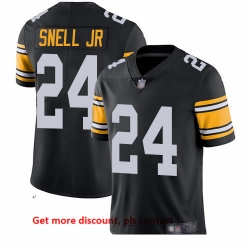 Steelers 24 Benny Snell Jr  Black Alternate Men Stitched Football Vapor Untouchable Limited Jersey