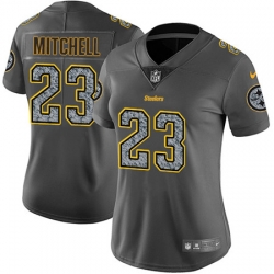 Nike Steelers #23 Mike Mitchell Gray Static Womens NFL Vapor Untouchable Game Jersey