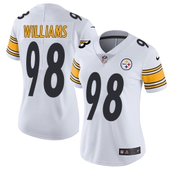 Nike Steelers #98 Vince Williams White Womens Stitched NFL Vapor Untouchable Limited Jersey