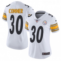 Womens Nike Pittsburgh Steelers 30 James Conner Elite White NFL Jersey