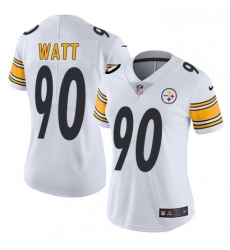 Womens Nike Pittsburgh Steelers 90 T J Watt White Vapor Untouchable Limited Player NFL Jersey