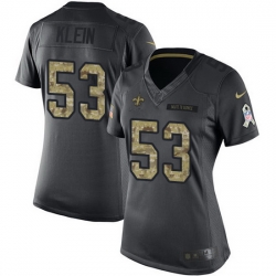 Womens Nike Steelers #53 A.J. Klein Salute To Service Jersey