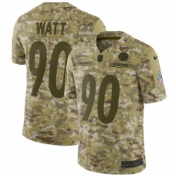 Youth Nike Pittsburgh Steelers 90 T J Watt Limited Camo 2018 Salute to Service NFL Jersey