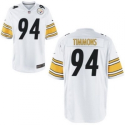 Youth Nike Pittsburgh Steelers 94# Lawrence Timmons White Color Jersey