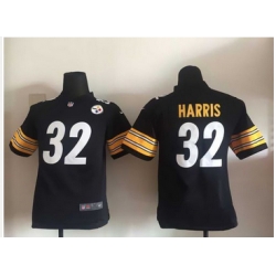 Youth Nike Steelers #32 Franco Harris Black Team Color NFL Elite Jersey