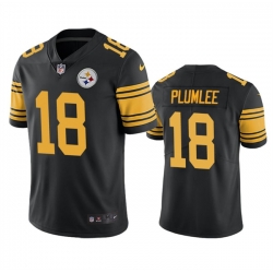 Youth Pittsburgh Steelers 18 John Rhys Plumlee Black Color Rush Untouchable Limited Stitched Jersey