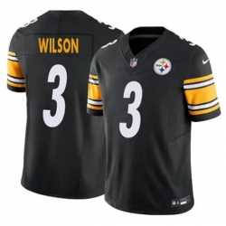 Youth Pittsburgh Steelers 3 Russell Wilson Black F U S E Vapor Untouchable Limited Football Stitched Jersey