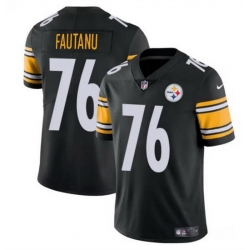 Youth Pittsburgh Steelers 76 Troy Fautanu Black Vapor Untouchable Limited Stitched Jersey
