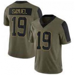 Men San Francisco 49ers 19 Deebo Samuel Nike 2021 Salute To Service Jersey