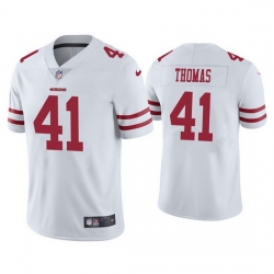 Men San Francisco 49ers 41 Ambry Thomas White Vapor Limited Jersey