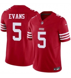 Men San Francisco 49ers 5 Mike Evans Red 2026 F U S E Vapor Untouchable Limited Stitched Football Jersey Men San Francisco 49ers 5 Mike Evans Red 2026 F U S E Vapor Untouchable Limited Stitched Football Jersey