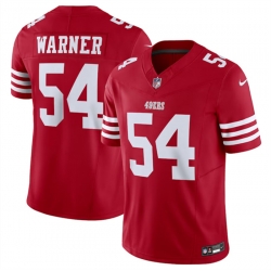 Men San Francisco 49ers 54 Fred Warner Red 2023 F U S E  Vapor Untouchable Limited Stitched Football Jersey