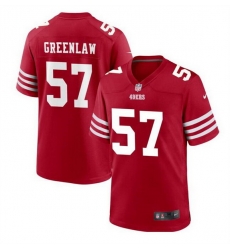 Men San Francisco 49ers 57 Dre Greenlaw Red Stitched Game Football Jersey