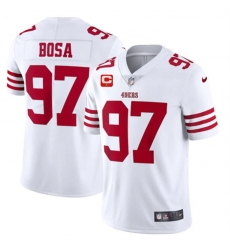 Men San Francisco 49ers 97 Nike Bosa 2022 White With 1 Star C Patch Vapor Untouchable Limited Stitched Football Jersey