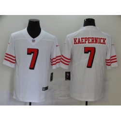 Men's San Francisco 49ers Colin Kaepernick 7 White Nike Scarlet Player Limited Jersey