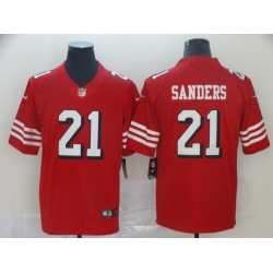 Men's San Francisco 49ers Deion Sanders 21 Red Nike Scarlet Player Limited Jersey