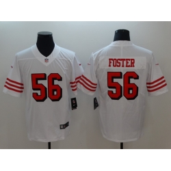 Men's San Francisco 49ers Reuben Foster 56 White Nike Scarlet Player Limited Jersey