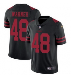 Nike 49ers #48 Fred Warner Black Alternate Mens Stitched NFL Vapor Untouchable Limited Jersey