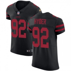 Nike 49ers 92 Kerry Hyder Black Alternate Men Stitched NFL New Elite Jersey