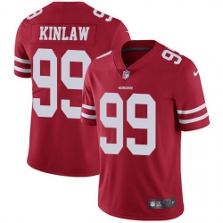 Nike 49ers 99 Javon Kinlaw Red Team Color Men Stitched NFL Vapor Untouchable Limited Jersey