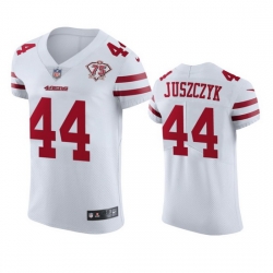 Nike San Francisco 49ers 44 kyle juszczyk White Men 75th Anniversary Stitched NFL Vapor Untouchable Elite Jersey