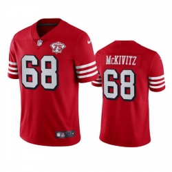 Nike San Francisco 49ers 68 Colton Mckivitz Red Rush Men 75th Anniversary Stitched NFL Vapor Untouchable Limited Jersey