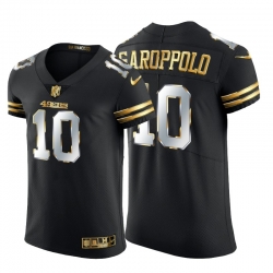 San Francisco 49ers 10 Jimmy Garoppolo Men Nike Black Edition Vapor Untouchable Elite NFL Jersey