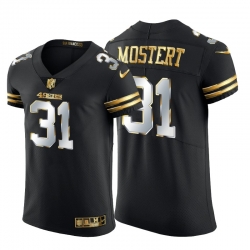 San Francisco 49ers 31 Raheem Mostert Men Nike Black Edition Vapor Untouchable Elite NFL Jersey