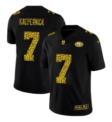 San Francisco 49ers 7 Colin Kaepernick Men Nike Leopard Print Fashion Vapor Limited NFL Jersey Black