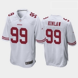 men javon kinlaw san francisco 49ers white game jersey 