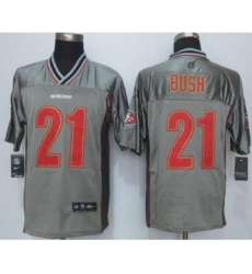 nike nfl jerseys san francisco 49ers 21 bush grey[Elite vapor][bush]