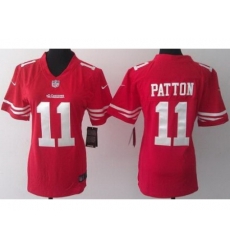 Women Nike San Francisco 49ers 11 Quinton Patton Red NFL Jerseys