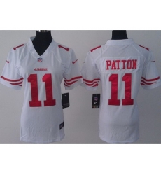 Women Nike San Francisco 49ers 11 Quinton Patton White NFL Jerseys