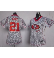 Women Nike San Francisco 49ers 21 Frank Gore