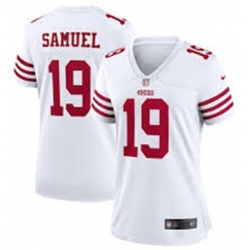 Women San Francisco 49ers 19 Deebo Samuel 2022 New White Vapor Untouchable Limited Stitched Jersey