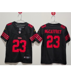 Women San Francisco 49ers 23 Christian McCaffrey Black F U S E Vapor Untouchable Stitched Jersey  Women San Francisco 49ers 23 Christian McCaffrey Black F U S E Vapor Untouchable Stitched Jersey