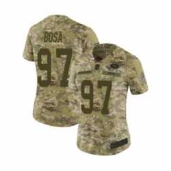 Womens San Francisco 49ers 97 Nick Bosa Limited Camo 2018 Salute to Service Football Jersey