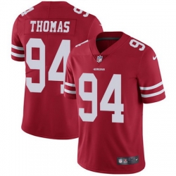 Nike 49ers #94 Solomon Thomas Red Team Color Youth Stitched NFL Vapor Untouchable Limited Jersey