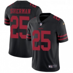 Youth Nike San Francisco 49ers 25 Richard Sherman Black Vapor Untouchable Elite Player NFL Jersey