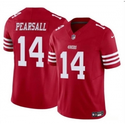 Youth San Francisco 49ers 14 Ricky Pearsall Red 2024 Draft F U S E  Vapor Untouchable Limited Stitched Football Jersey