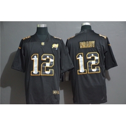 Buccaneers 12 Tom Brady Black Jesus Faith Edition Limited Jersey