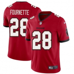 Men Tampa Bay Buccaneers 28 Leonard Fournette Men Nike Red Vapor Limited Jersey