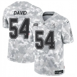 Men Tampa Bay Buccaneers 54 Lavonte David 2024 F U S E Arctic Camo Salute To Service Limited Stitched Football Jersey