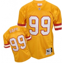 Mitchell & Ness Tampa Bay Buccaneers 99 Warren Sapp Authentic Throwback yellow