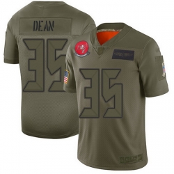 Nike Buccaneers 35 Jamel Dean Camo Men Stitched NFL Limited 2019 Salute To Service Jersey