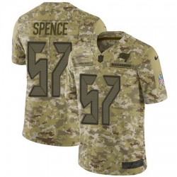 Nike Buccaneers #57 Noah Spence Camo Mens Stitched NFL Limited 2018 Salute To Service Jersey