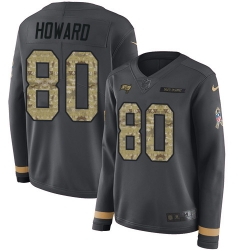 Nike Buccaneers #80 O  J  Howard Anthracite Salute to Service