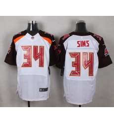 Nike Tampa Bay Buccaneers #34 Charles Sims White Mens Stitched NFL New Elite Jersey