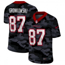 Tampa Bay Buccaneers 87 Rob Gronkowski Men Nike 2020 Black CAMO Vapor Untouchable Limited Stitched NFL Jersey