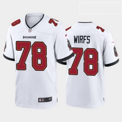 men tristan wirfs tampa bay buccaneers white game jersey 2020 